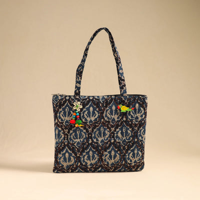 Multicolor Handcrafted Quilted Cotton Handbag