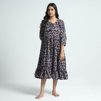 block printed cotton dress