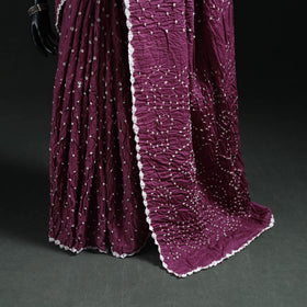 Kutch Bandhani Tie-Dye Cotton Saree 17