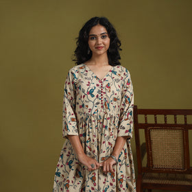 Kalamkari Printed Cotton 2pc Kurta Set for women 06