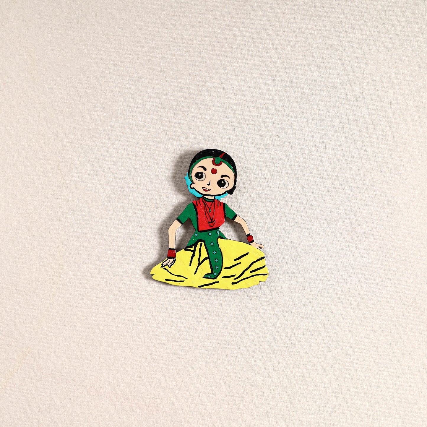 Handpainted Dancing Doll Fridge Magnet 02