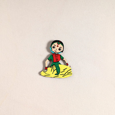 Handpainted Dancing Doll Fridge Magnet 02
