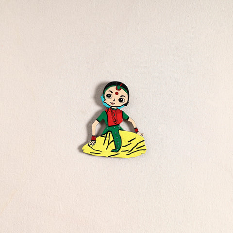 Handpainted Dancing Doll Fridge Magnet 02