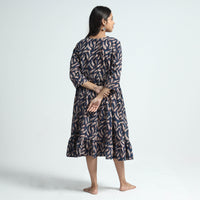 block printed cotton dress