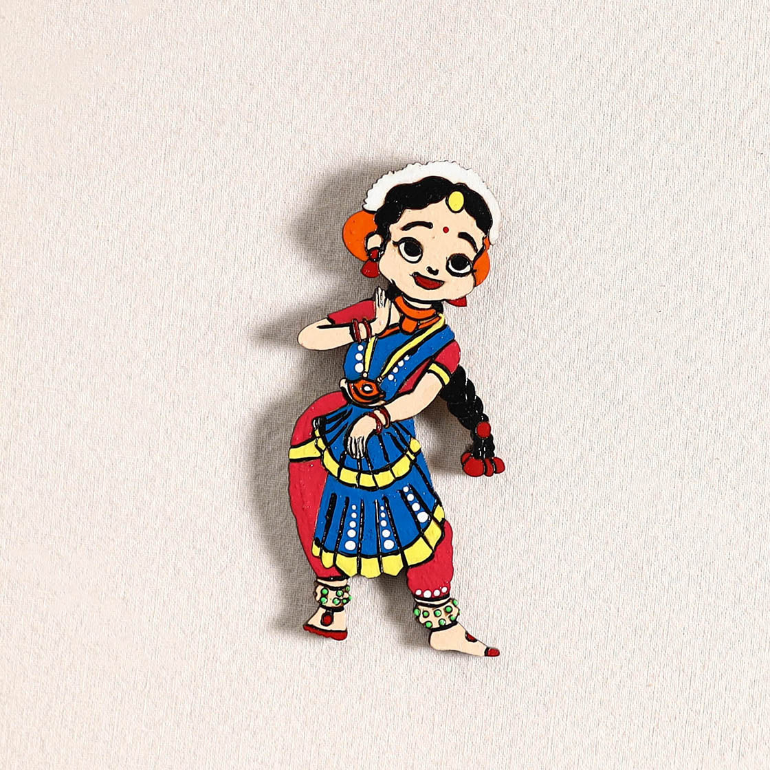 Handpainted Dancing Doll Fridge Magnet 03