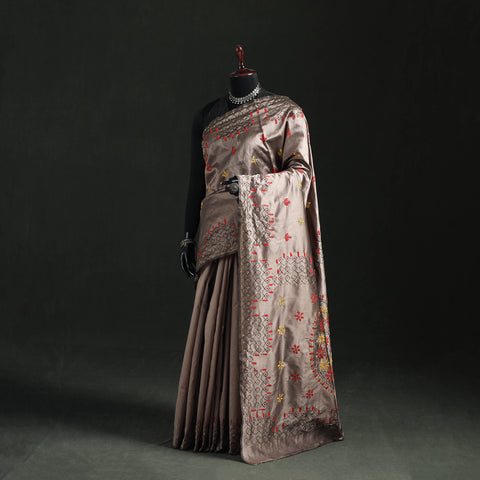 Hand Embroidered Silk Saree 44
