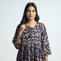 block printed cotton dress