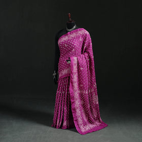 Kutch Bandhani Tie-Dye Cotton Saree 11