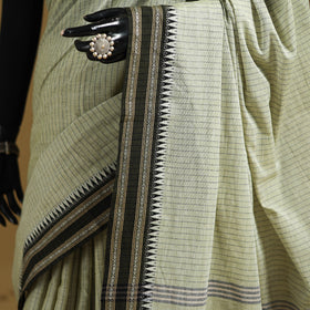 Yellow - Bengal Handwoven Cotton Begumpuri Saree 02