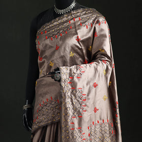 Hand Embroidered Silk Saree 44