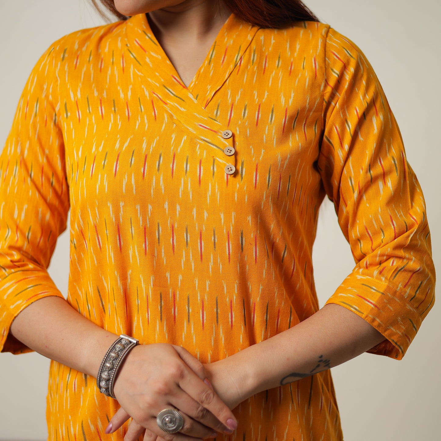 Pochampally Ikat Kurta Set 