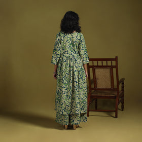 Kalamkari Printed Cotton 2pc Kurta Set for women 09