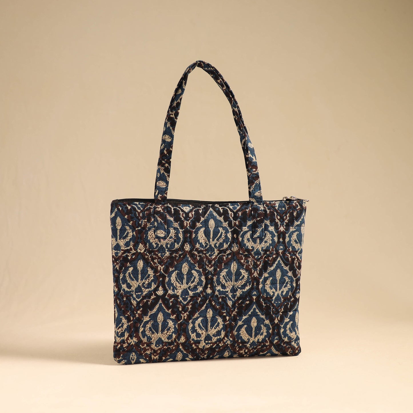 Multicolor Handcrafted Quilted Cotton Handbag