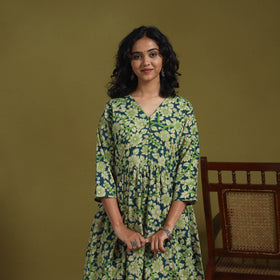 Kalamkari Printed Cotton 2pc Kurta Set for women 09