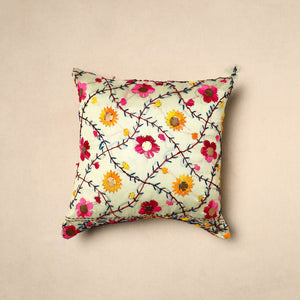 Chinon Phulkari Embroidered Cushion Cover (16 x 16 in) 12