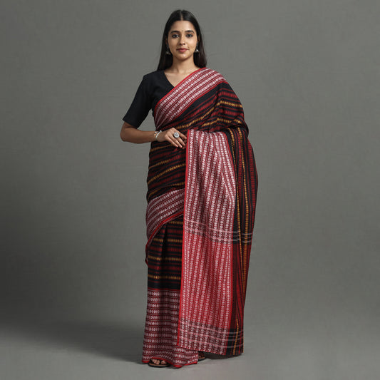 Multicolor - Begampuri Handloom Cotton Saree