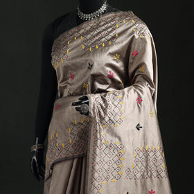 Hand Embroidered Silk Saree 45