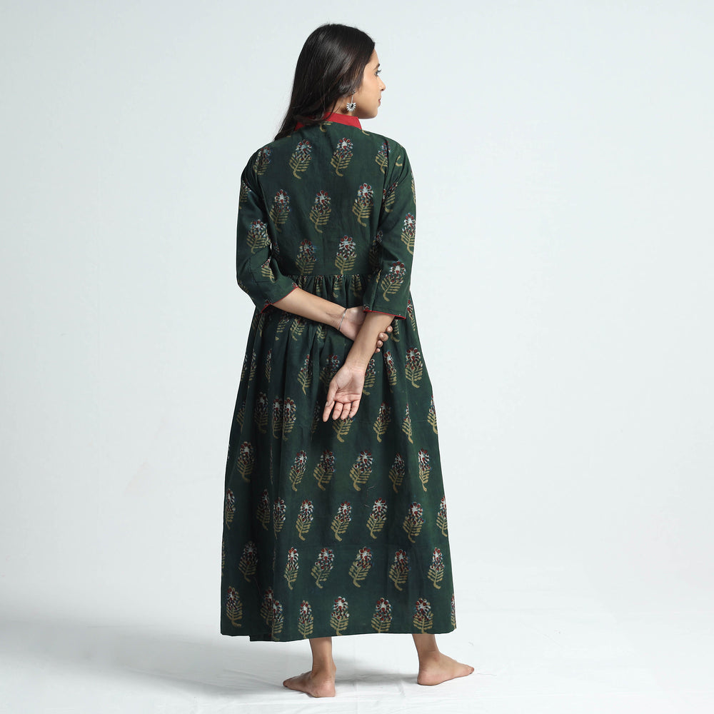 block printed cotton dress