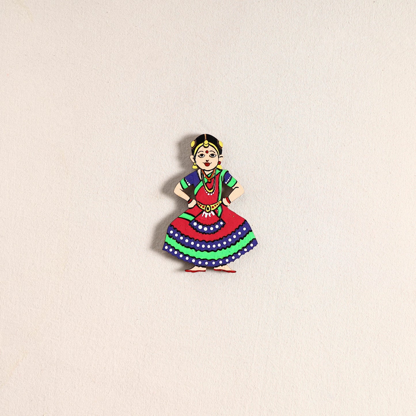 Handpainted Dancing Doll Fridge Magnet 06