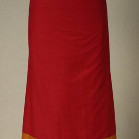 Red 3pc Cotton Unstitched Dharwad Dress Material