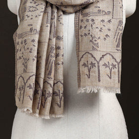 Kani Weave Zari Jaal Fine Wool Stole for Women 34