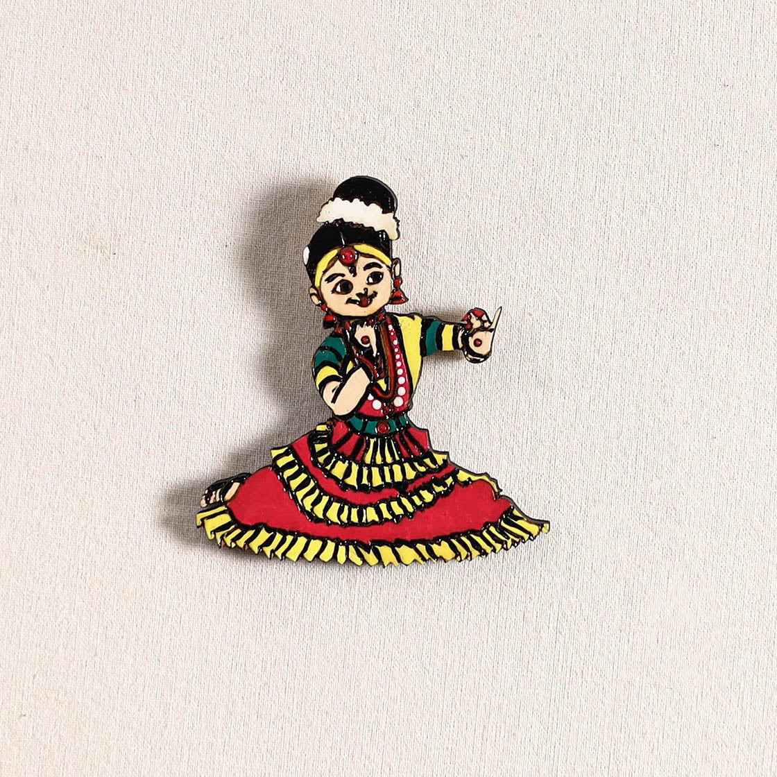 Handpainted Dancing Doll Fridge Magnet 07