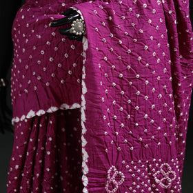 Kutch Bandhani Tie-Dye Cotton Saree 21