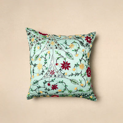 Chinon Phulkari Embroidered Cushion Cover (16 x 16 in) 13