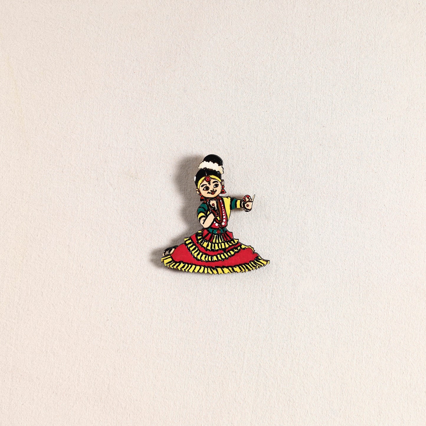 Handpainted Dancing Doll Fridge Magnet 07