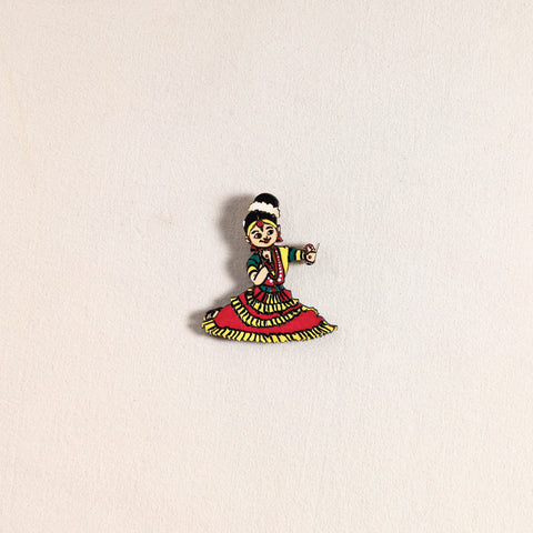 Handpainted Dancing Doll Fridge Magnet 07