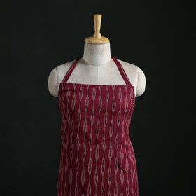 Pochampally Ikat Weave Cotton Apron with Pocket 20
