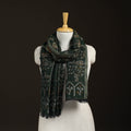 Green - Kani Weave Zari Jaal Fine Wool Stole for Women 36