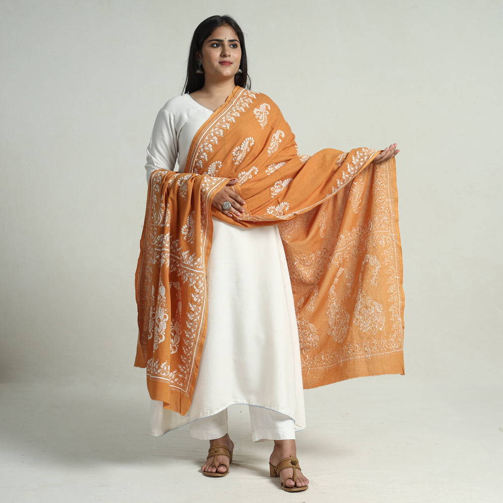 Kantha Embroidery Silk Dupatta