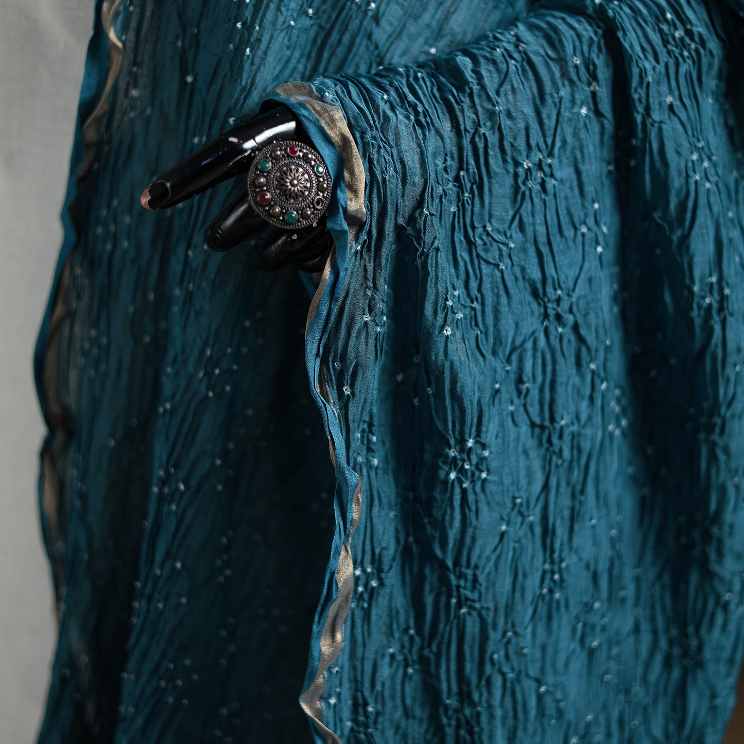 Kutch Bandhani Dupatta in Chanderi Silk 14