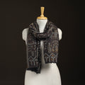 Brown - Kani Weave Zari Jaal Fine Wool Stole for Women 37