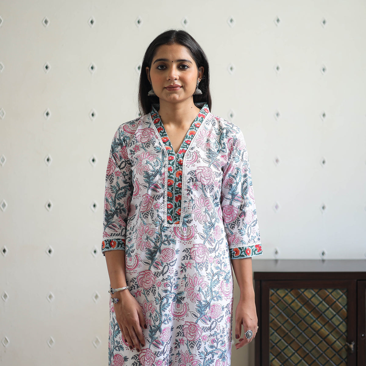 Sanganeri print Kurta