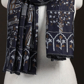 Kani Weave Zari Jaal Fine Wool Stole for Women 38