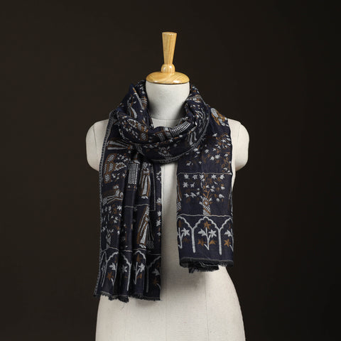 Kani Weave Zari Jaal Fine Wool Stole for Women 38