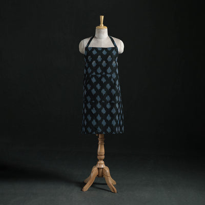 Pochampally Ikat Weave Cotton Apron with Pocket 21
