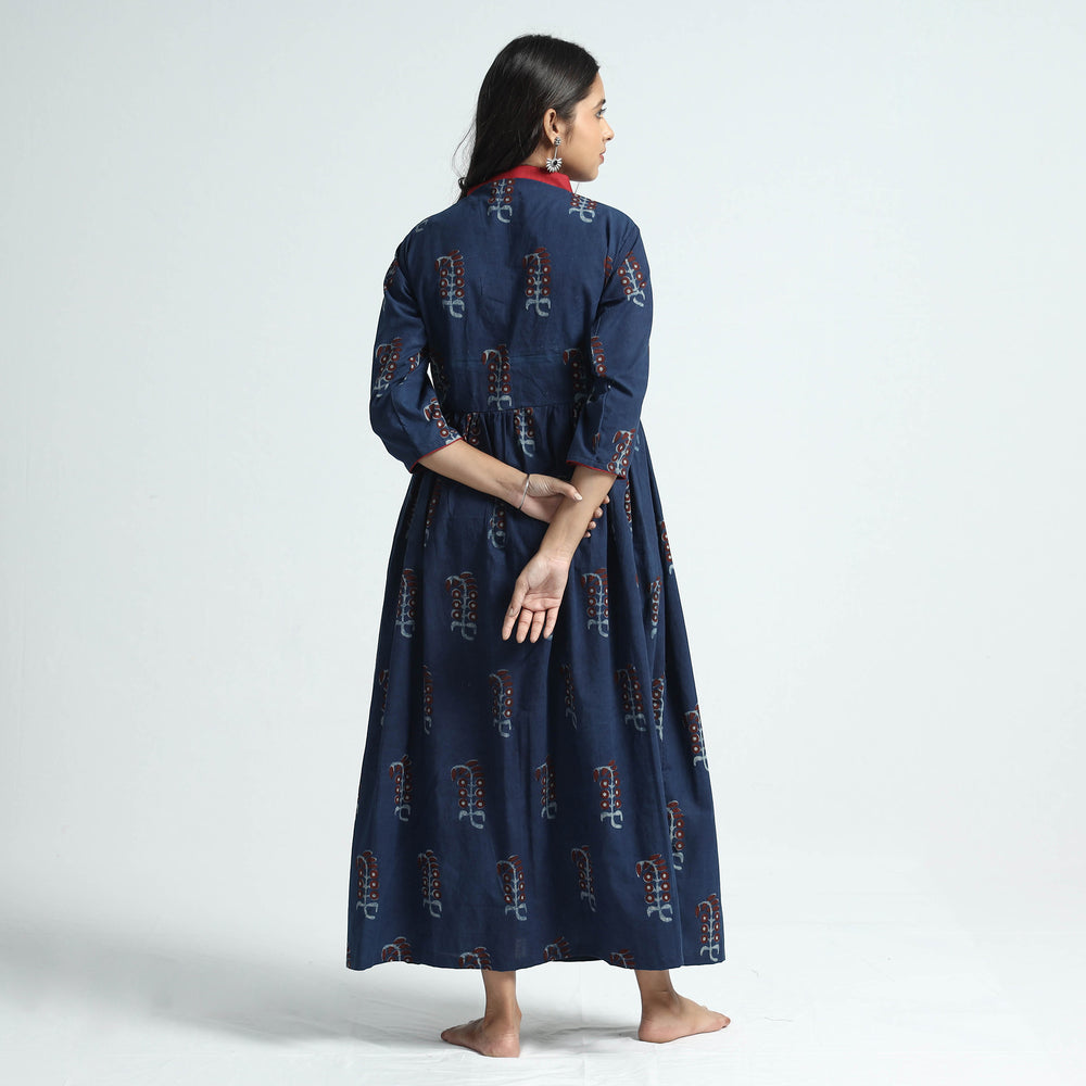 block printed cotton dress