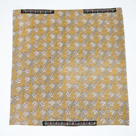 Yellow - zardozi hand embroidered kalamkari cotton blouse