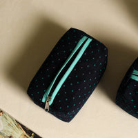 Blue - Handmade Cotton Toiletry Bags (Set of 3) 02