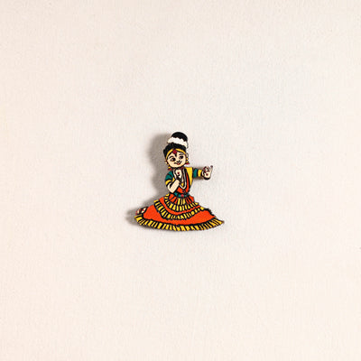 Handpainted Dancing Doll Fridge Magnet 09
