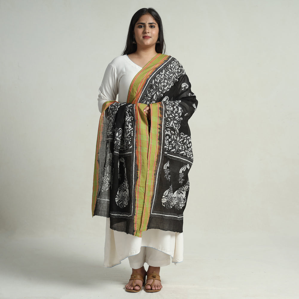 Kantha Embroidery Silk Dupatta