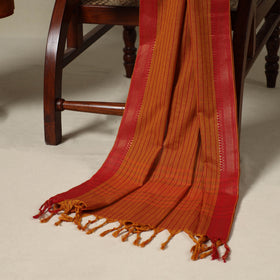 Red 3pc Cotton Unstitched Dharwad Dress Material