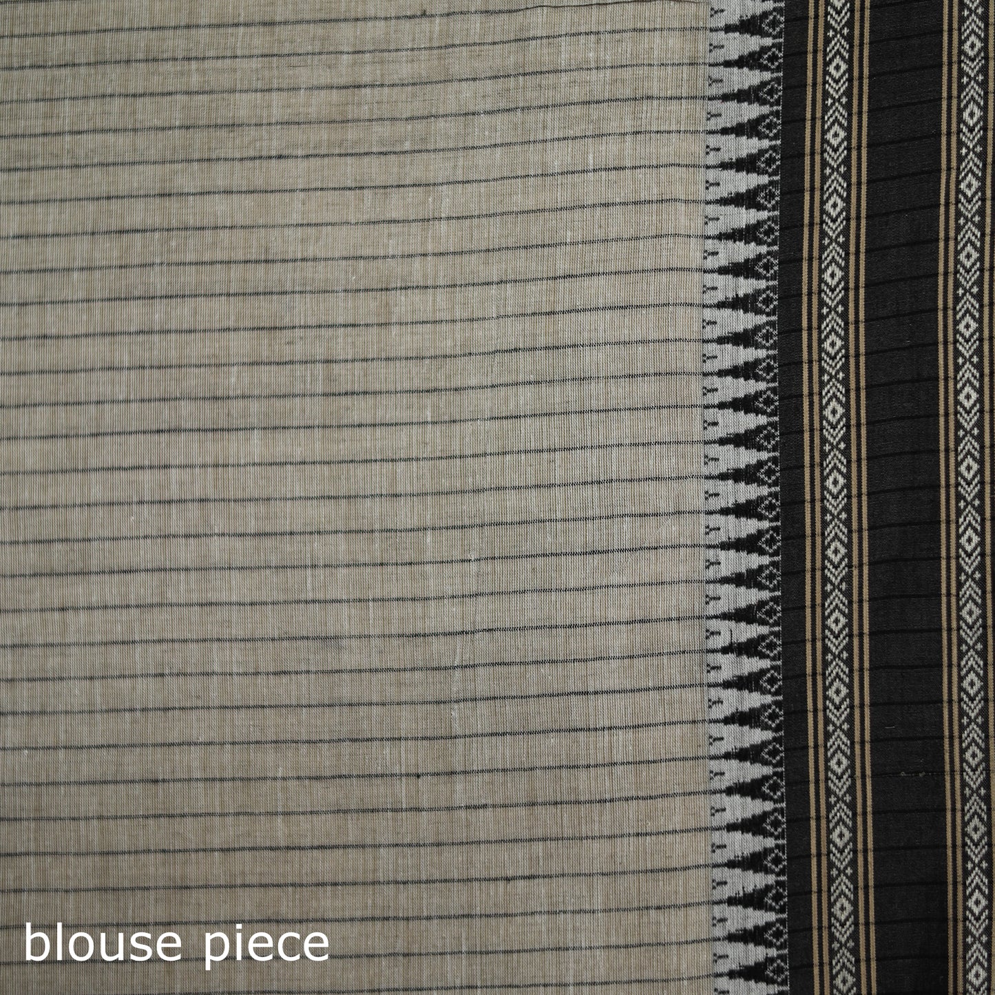 Grey - Bengal Handwoven Cotton Begumpuri Saree 04