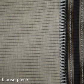 Grey - Bengal Handwoven Cotton Begumpuri Saree 04