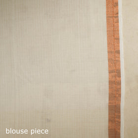 White - handloom cotton zari buti phulia jamdani saree 12