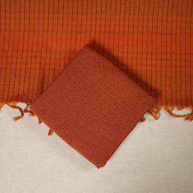 Red 3pc Cotton Unstitched Dharwad Dress Material