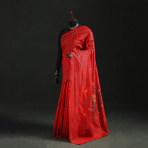 Hand Embroidered Silk Saree 47